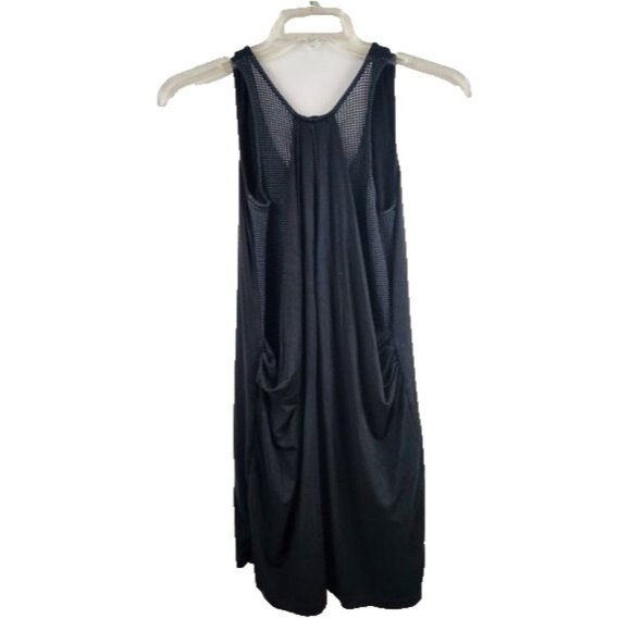 LA Made Womens Tunic Top Small Black Sleeveless Mesh Back Jersey Grunge Casual - Picture 4 of 6